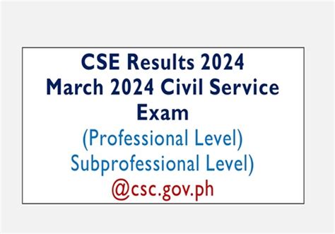 civil service result march 2024|OCSERGS .